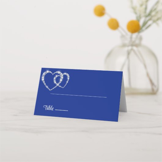 の折り結婚曲げ名前座席表 プレイスカード (正面)