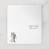 の折り結婚曲げ名前座席表 プレイスカード (外部開封)