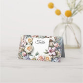 の折り結婚曲げ座席表 プレイスカード (裏面)