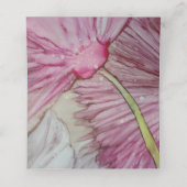 の折り結婚畳みテントカードターコイズラベンダー プレイスカード (内部開封)