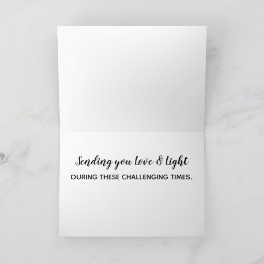 *~*の抽象的な水彩画の紫色の黒いラベンダーのピンク カード (内部)