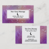 *~*の抽象芸術の宇宙のNebualの宇宙星のグリッター 名刺 (正面/裏面)