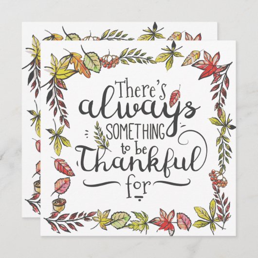 |の招待状のために感謝しているがあることを常に何か 招待状 (正面/裏面)