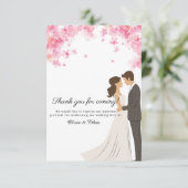 の招待状カード来に感謝 サンキューカード (スタンド正面)