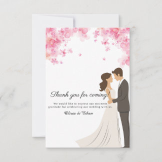 の招待状カード来に感謝 サンキューカード