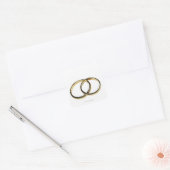 の指輪の高結婚い眺め スクエアシール (封筒)