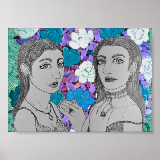 の指輪を結婚見せつける ポスター (正面)