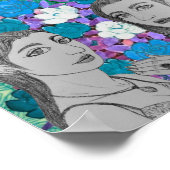 の指輪を結婚見せつける ポスター (角)