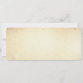 の搭乗結婚パスヴィンテージチケット(RSVP付き) 招待状 (裏面)