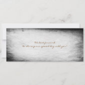 の搭乗結婚パスヴィンテージチケット（RSVP付き） 招待状 (裏面)