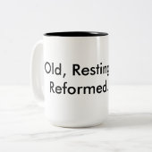 の改良される休息古い ツートーンマグカップ (正面左)