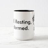 の改良される休息古い ツートーンマグカップ (中央)