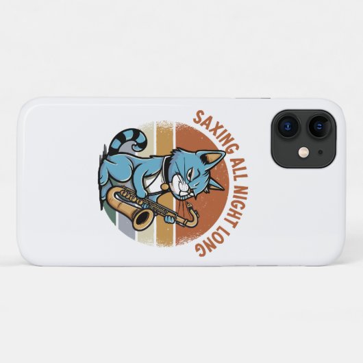 の救一晩中続く – サックスの選手のために Case-Mate iPhoneケース (裏面(横))