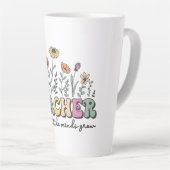 の救済小さな心が成長 – フローラの献上品 カフェラテマグ (右アングル)