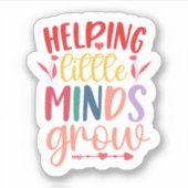 の救済小さな心が育つカスタム – ビニール シール (正面)