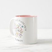 の救済小さな心は水の色フローラシック成長 ツートーンマグカップ (正面左)