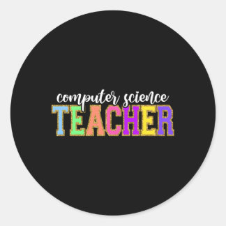 の教えコンピュータ科学先生バックスクール業務 ラウンドシール