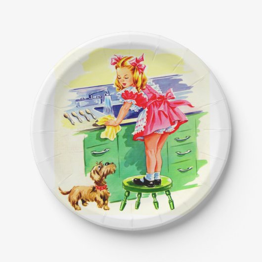 の教えローバー料理の洗い方 ペーパープレート (正面)