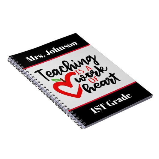 の教え作品はアートの作品で名前グレード ノートブック (右側)