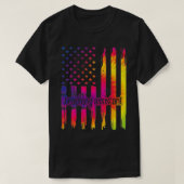 の教え先生教育補助員1 Tシャツ (デザイン正面)