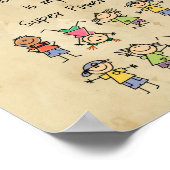 の教え子供は私のパワーすごいおもしろい引用文 ポスター (角)