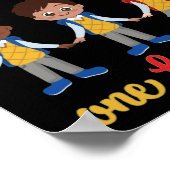 の教え小さな人間は一度に一つのハート ポスター (角)