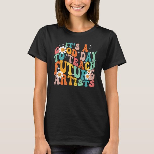 の教え未来のアーティス絵を描トの画家 Tシャツ (正面)