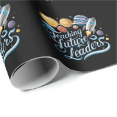 の教え未来の指導者宇宙惑星先生 ラッピングペーパー (ロールコーナー)