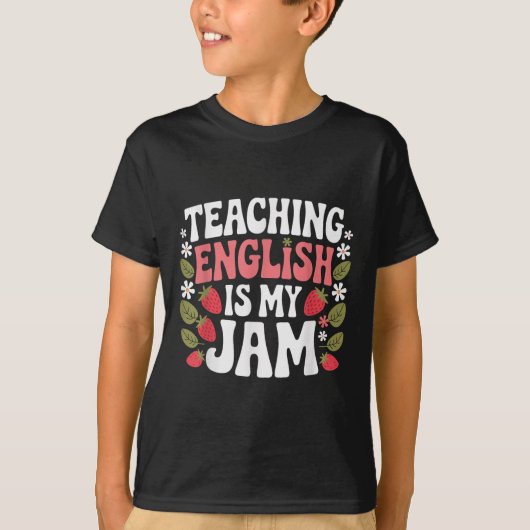 の教え英語は私のジャム先生新学期 Tシャツ (正面)