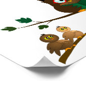 の教え賢いフクロウ ポスター (角)