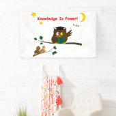 の教え賢いフクロウ 横断幕 (インサイチュ)