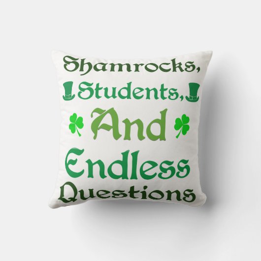 の教えLuck St. Patrick's Day Edition クッション (裏面)