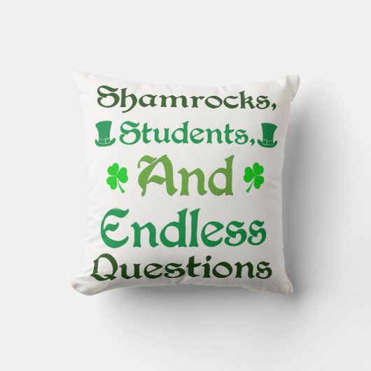 の教えLuck St. Patrick's Day Edition クッション (正面)