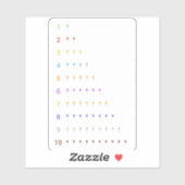 の数学を10にバルーン付きステッカー シール (シート)