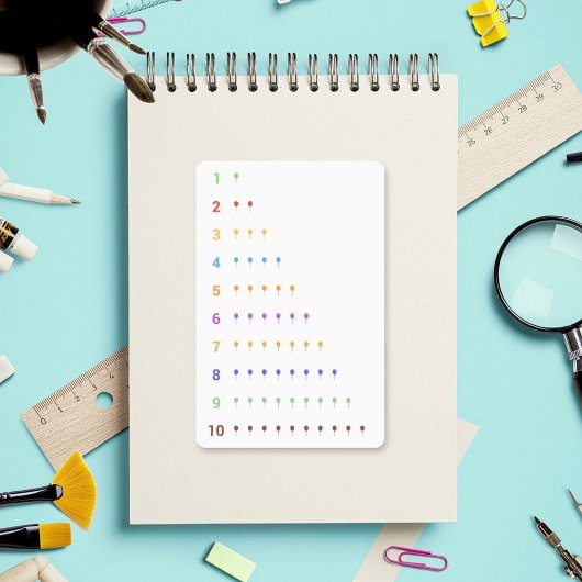 の数学を10にバルーン付きステッカー シール