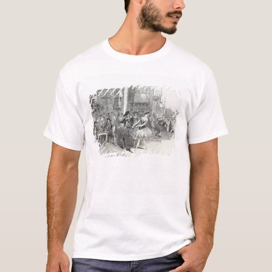 「の新しいバレエからの場面はの振ります Tシャツ (正面)