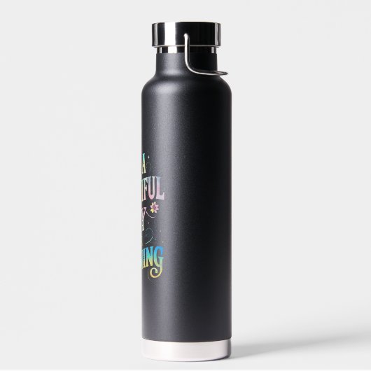 の新学期にとって美学しい日だ ウォーターボトル (左面)