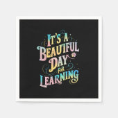 の新学期にとって美学しい日だ スタンダードカクテルナプキン (正面)