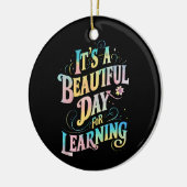 の新学期にとって美学しい日だ セラミックオーナメント (左)