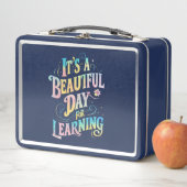 の新学期にとって美学しい日だ メタルランチボックス (インサイチュ)