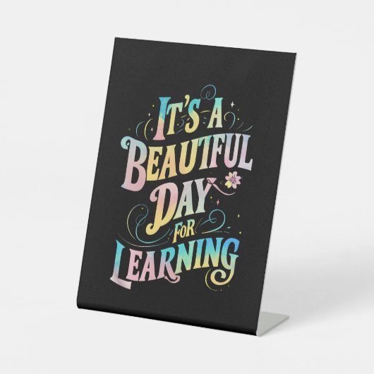 の新学期にとって美学しい日だ 台座サイン (正面)