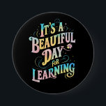 の新学期にとって美学しい日だ 缶バッジ<br><div class="desc">の新学期にとって美学しい日だ</div>