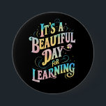 の新学期にとって美学しい日だ 缶バッジ<br><div class="desc">の新学期にとって美学しい日だ</div>