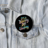 の新学期にとって美学しい日だ 缶バッジ (インサイチュ)