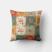 の新年表現柄の装飾用クッション クッション (裏面)