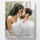 の新結婚婚カップル写真アクリル フォトプラーク (正面)