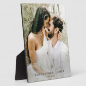 の新結婚婚カップル写真アクリル フォトプラーク (側面)