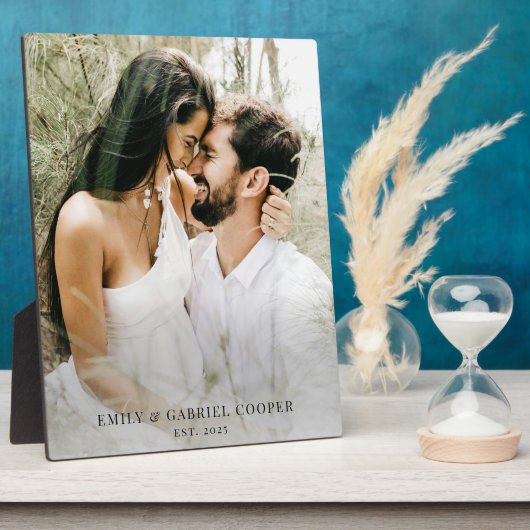 の新結婚婚カップル写真アクリル フォトプラーク (側面)