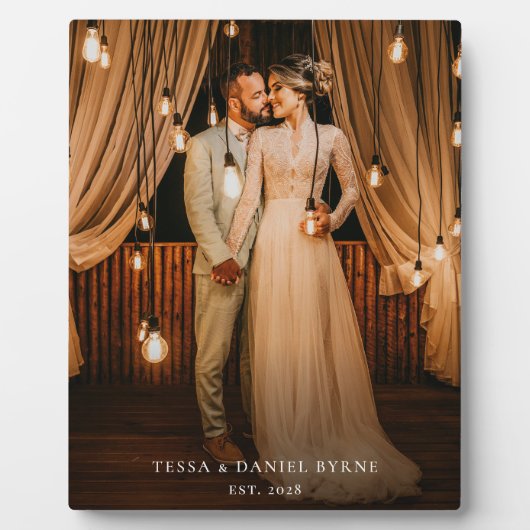 の新結婚婚カップル写真記念 フォトプラーク (正面)