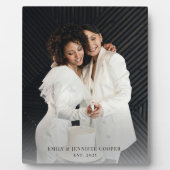 の新結婚婚ゲイカップル写真アクリル フォトプラーク (正面)